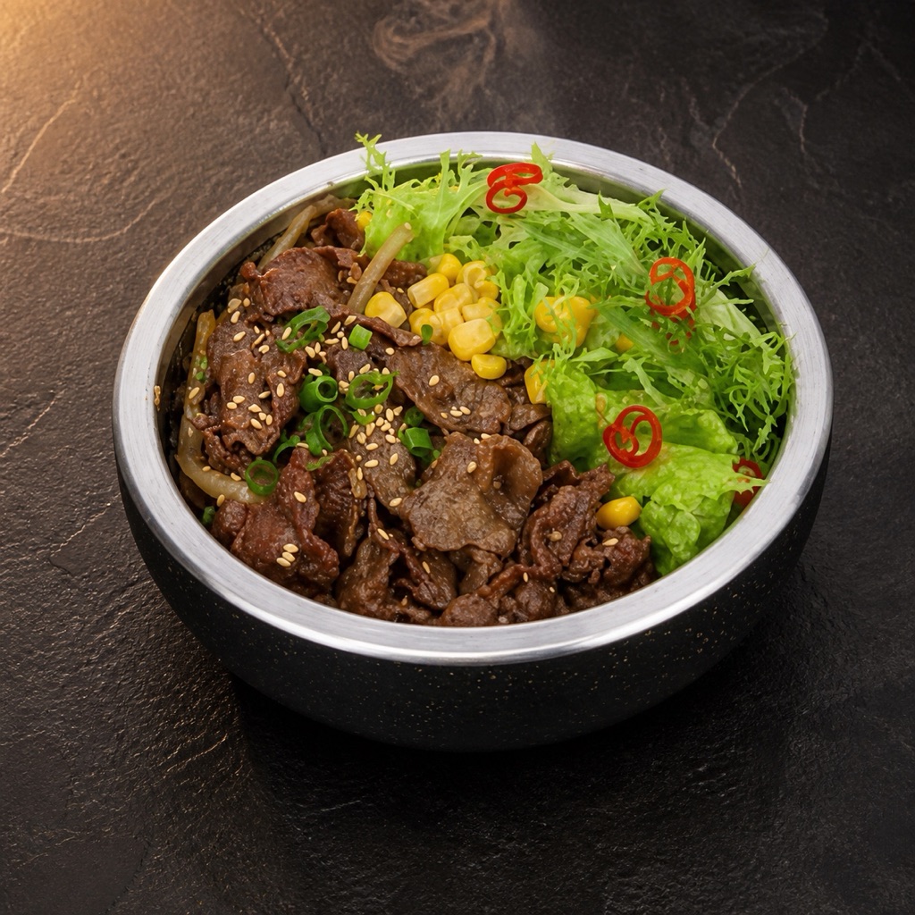 Fried Beef Roll Bibimbap